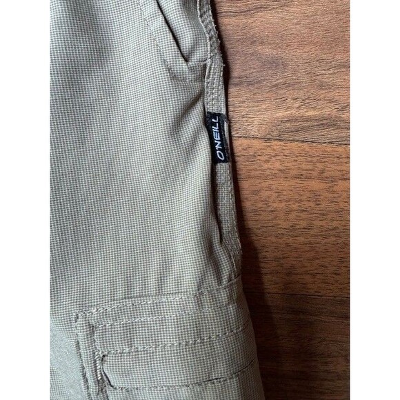 Oneill Crossover Shorts Mens 36 Beige Khaki Chino‎ Hybrid Elastic Waist - Picture 4 of 7